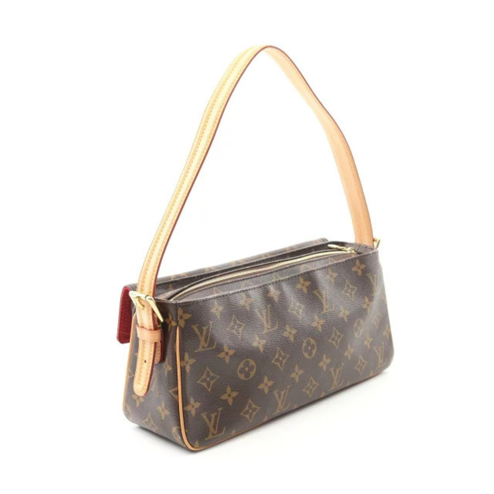 Louis Vuitton Bag Vivacite Shoulder Canvas Monogram Leather Brown